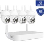 JORTAN 4P Τετρακάναλη Κάμερα Παρακολούθησης 1080P με Καταγραφικό και Οθόνη Παρακολούθησης