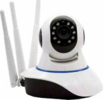 Έξυπνη κάμερα περιστροφής με τρία κινητά κεφάλια Wifi Full HD 1080P με διπλή κατεύθυνση επικοινωνίας φακό 3,6mm - Image 2