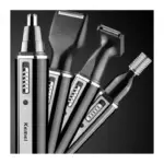 Πολυλειτουργική Ηλεκτρική Ξυριστική Μηχανή για Ρύθμιση Μύτης και Φρυδιών 4 σε 1 Φορτιστής - Image 3